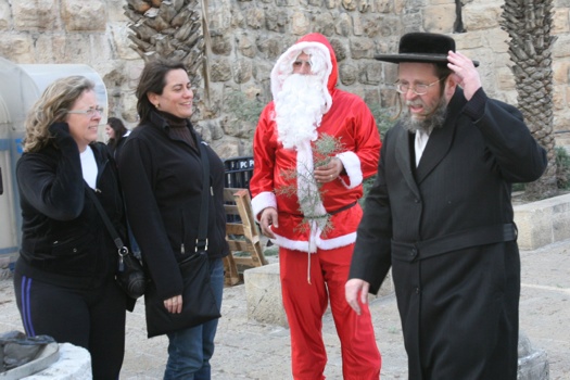 Santa Claus in Jerusalem