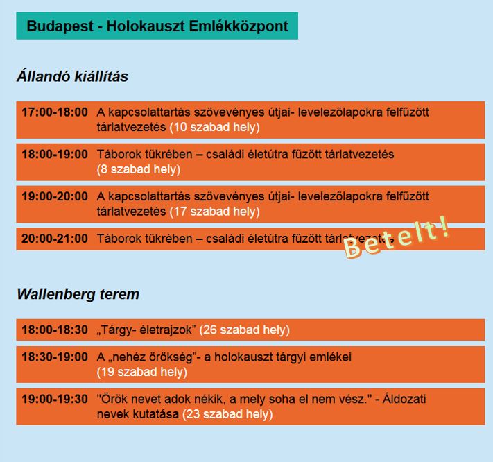 Kutatók éjszakája program 09 24