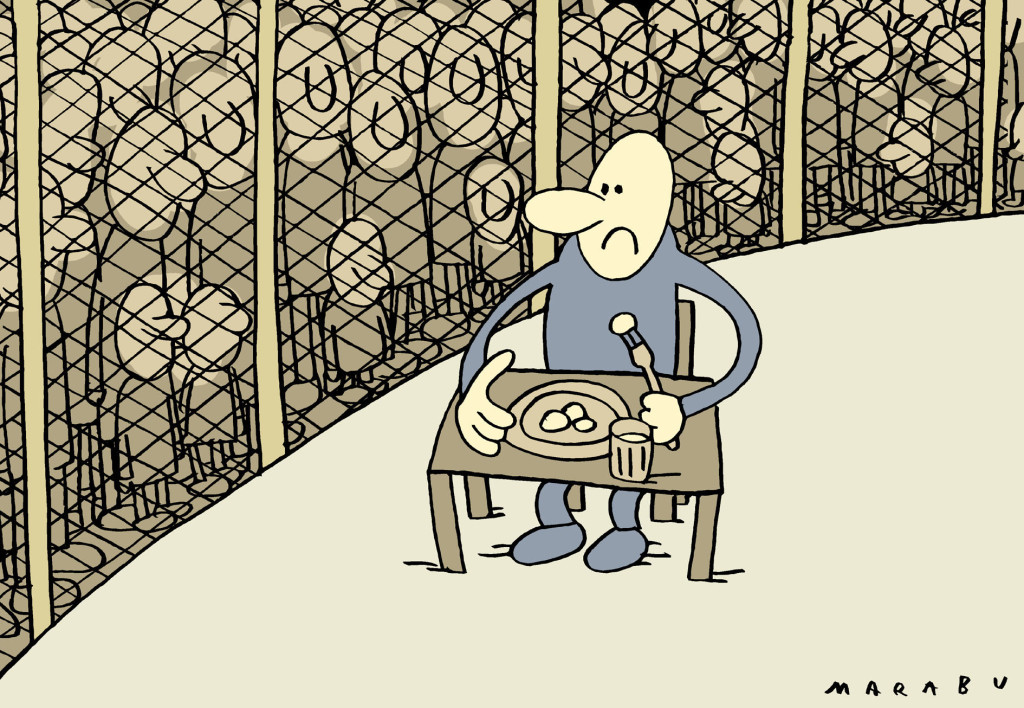 Marabu karikatúrája