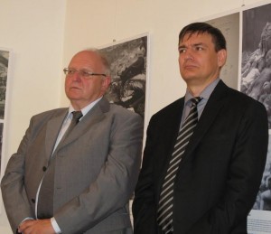 Tóth József és Vattamány Zsolt a megnyitón