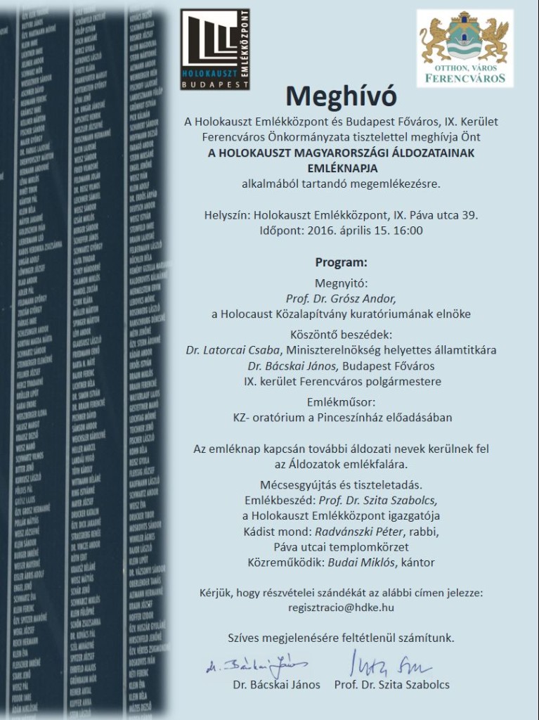 emléknap meghívó f