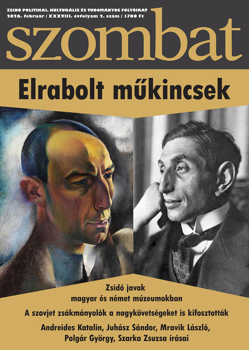 Megjelent a Szombat 2026 februári száma!